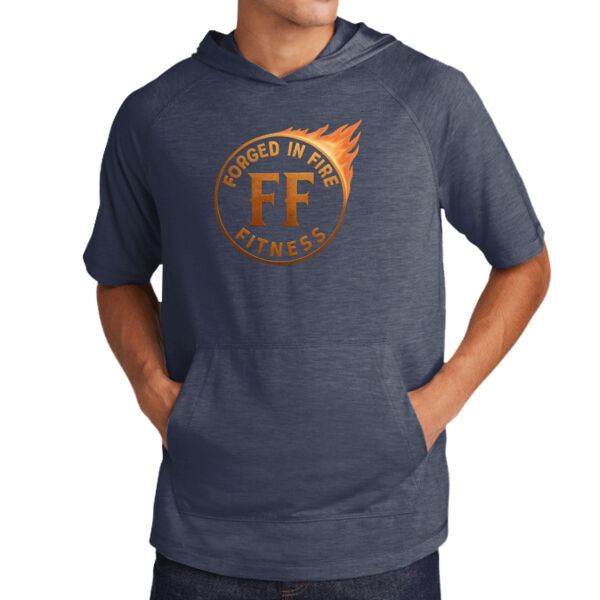 PosiCharge® Tri-Blend Wicking Short Sleeve Hoodie Thumbnail