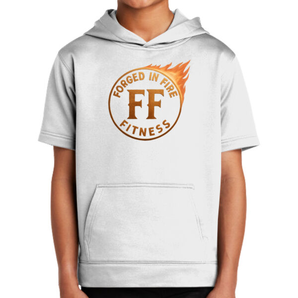 Youth Sport Wick® Fleece Short Sleeve Hooded Pullover Thumbnail