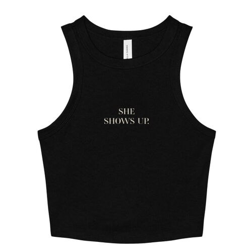 Women's Micro Rib Racer Tank Thumbnail