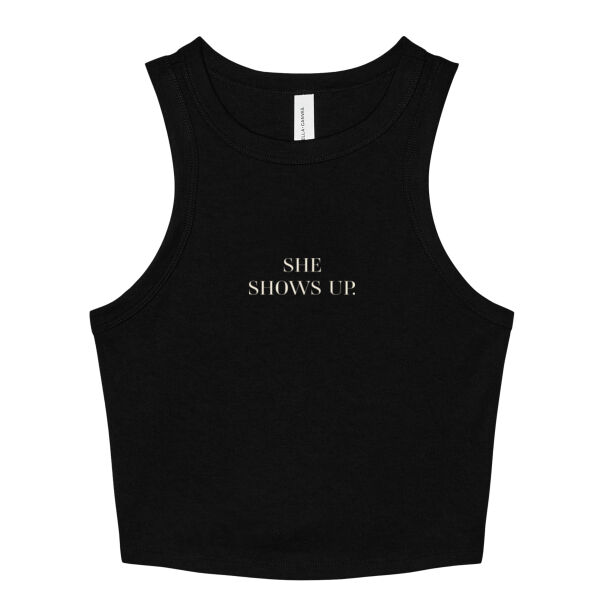 Women's Micro Rib Racer Tank Thumbnail