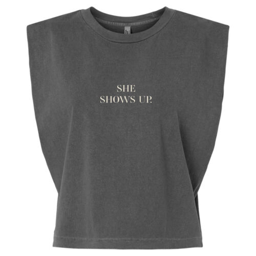 Women's Heavyweight Cotton Garment-Dyed Muscle Tee Thumbnail