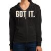 Women's Fitted Jersey Full Zip Hoodie Thumbnail