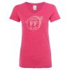 Women’s Glitter V-Neck T-Shirt Thumbnail